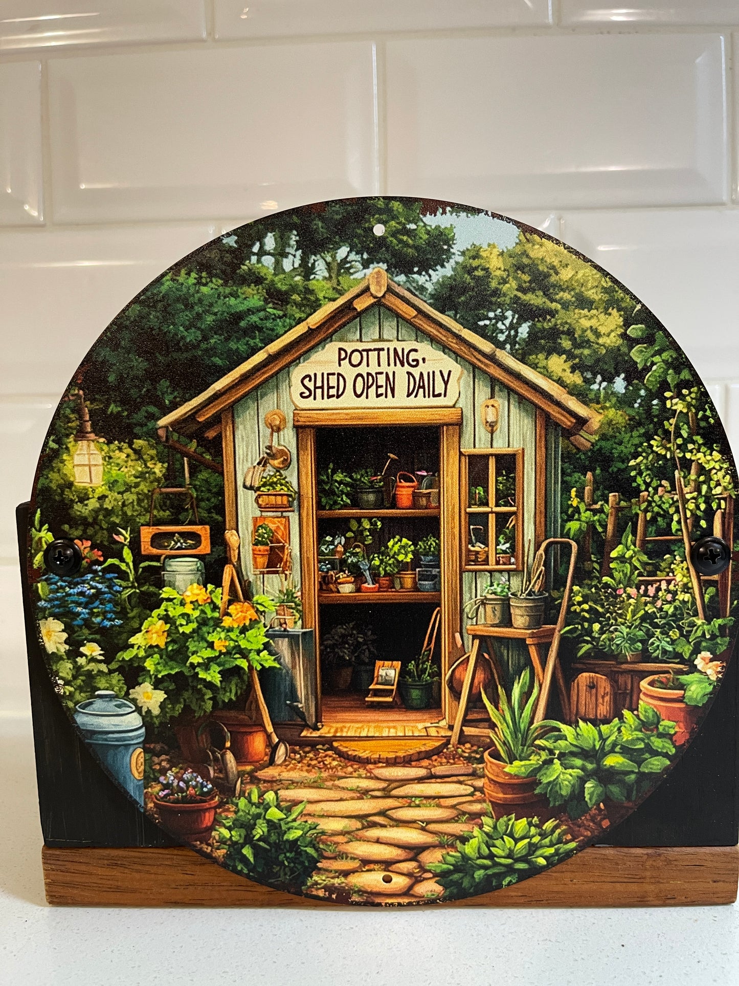 Potting Shed Tin Decorative Planter Box