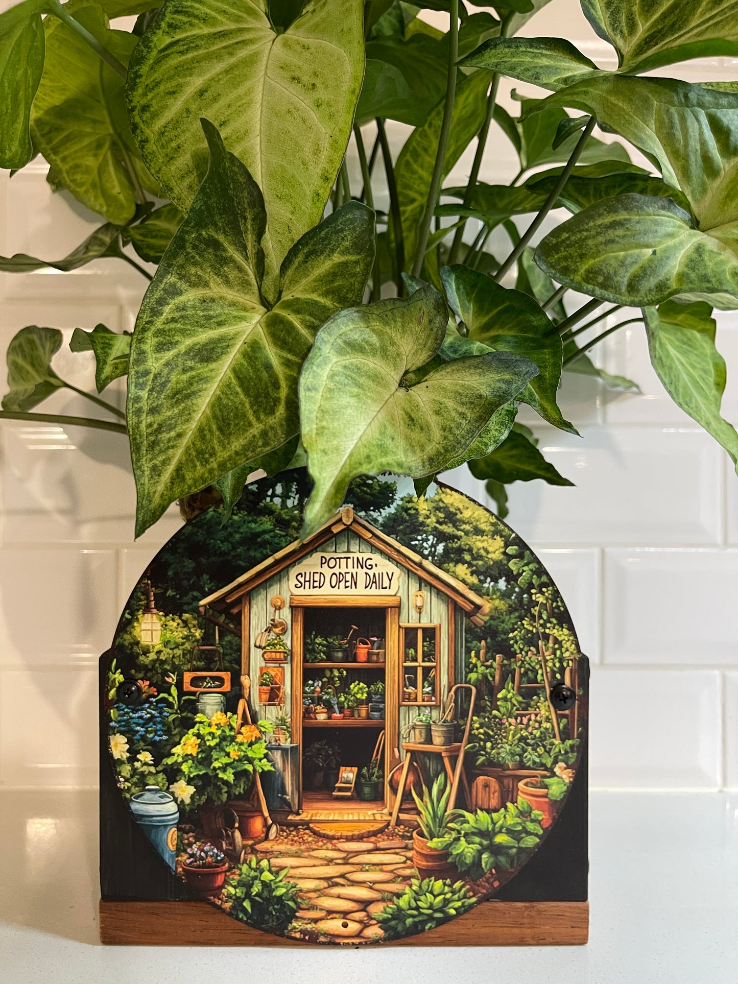 Potting Shed Tin Decorative Planter Box