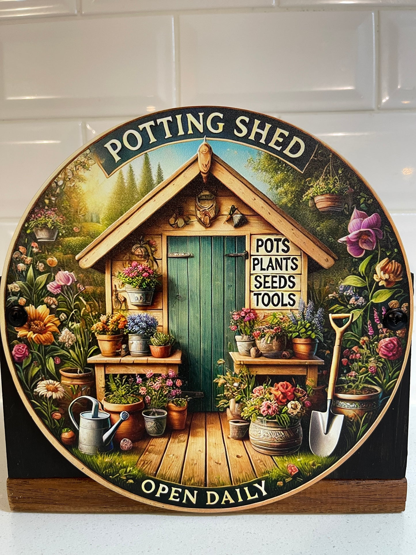 Potting Shed Tin Decorative Planter Box