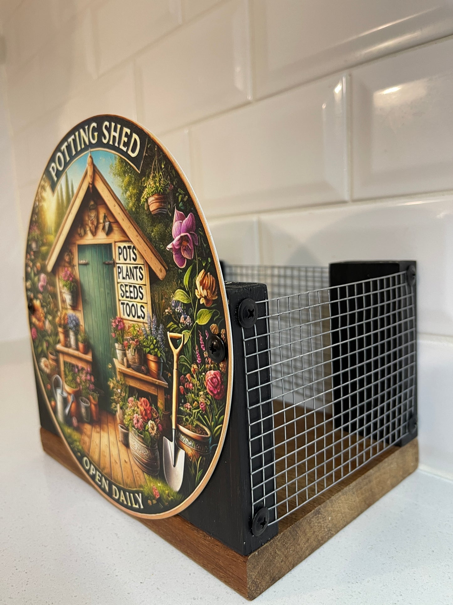 Potting Shed Tin Decorative Planter Box