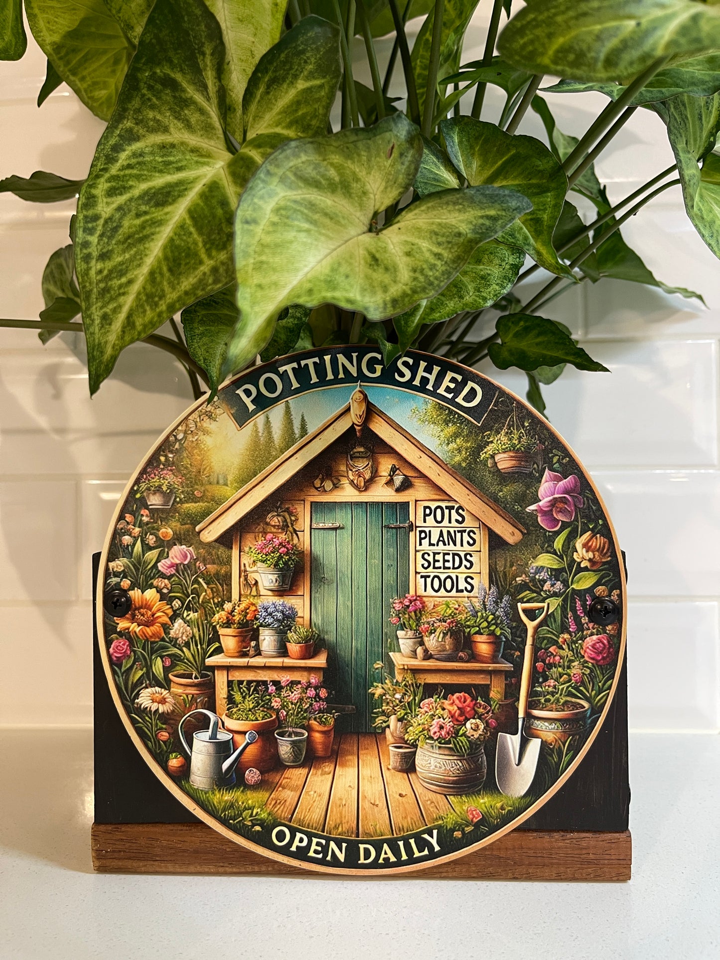 Potting Shed Tin Decorative Planter Box