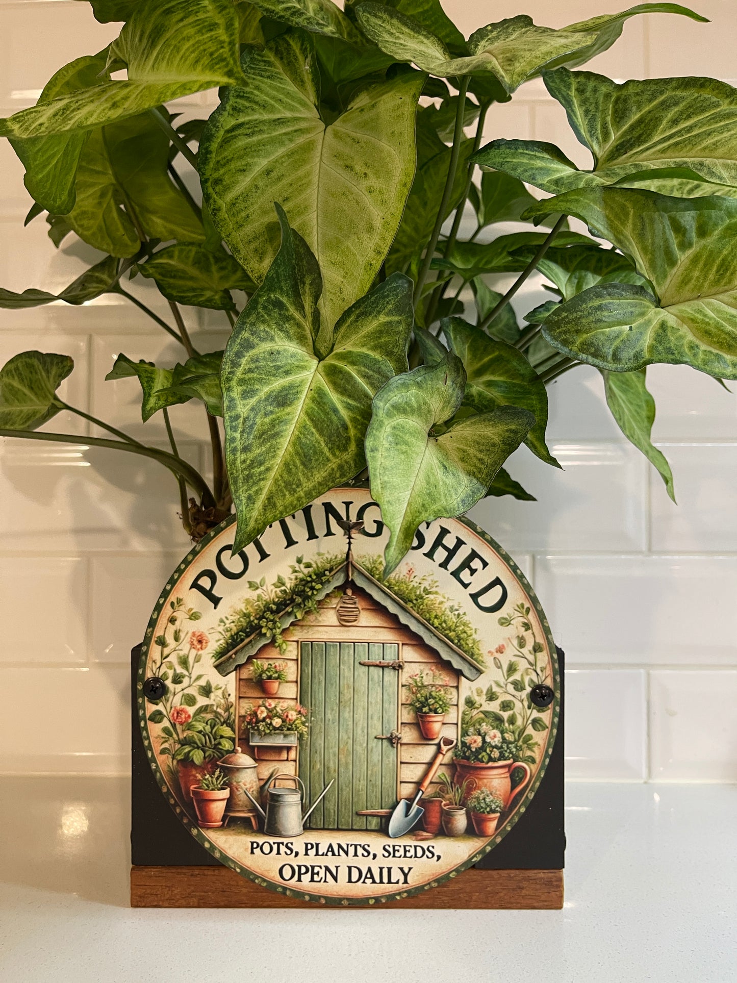 Potting Shed Tin Decorative Planter Box