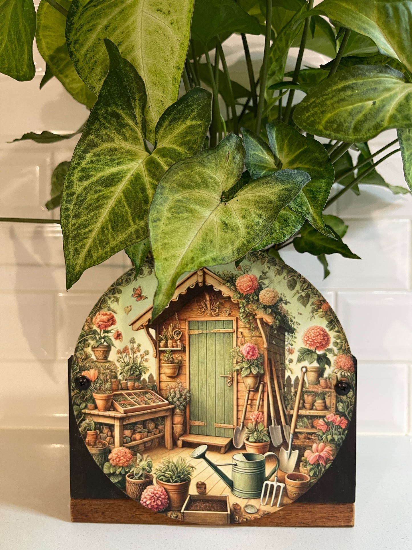 Potting Shed Tin Decorative Planter Box