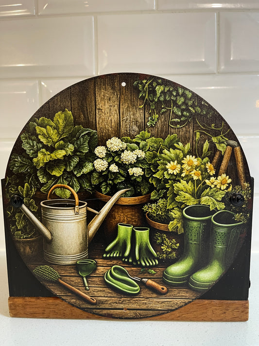 Gardening Tin Decorative Planter Box