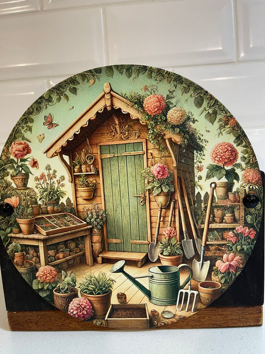 Potting Shed Tin Decorative Planter Box