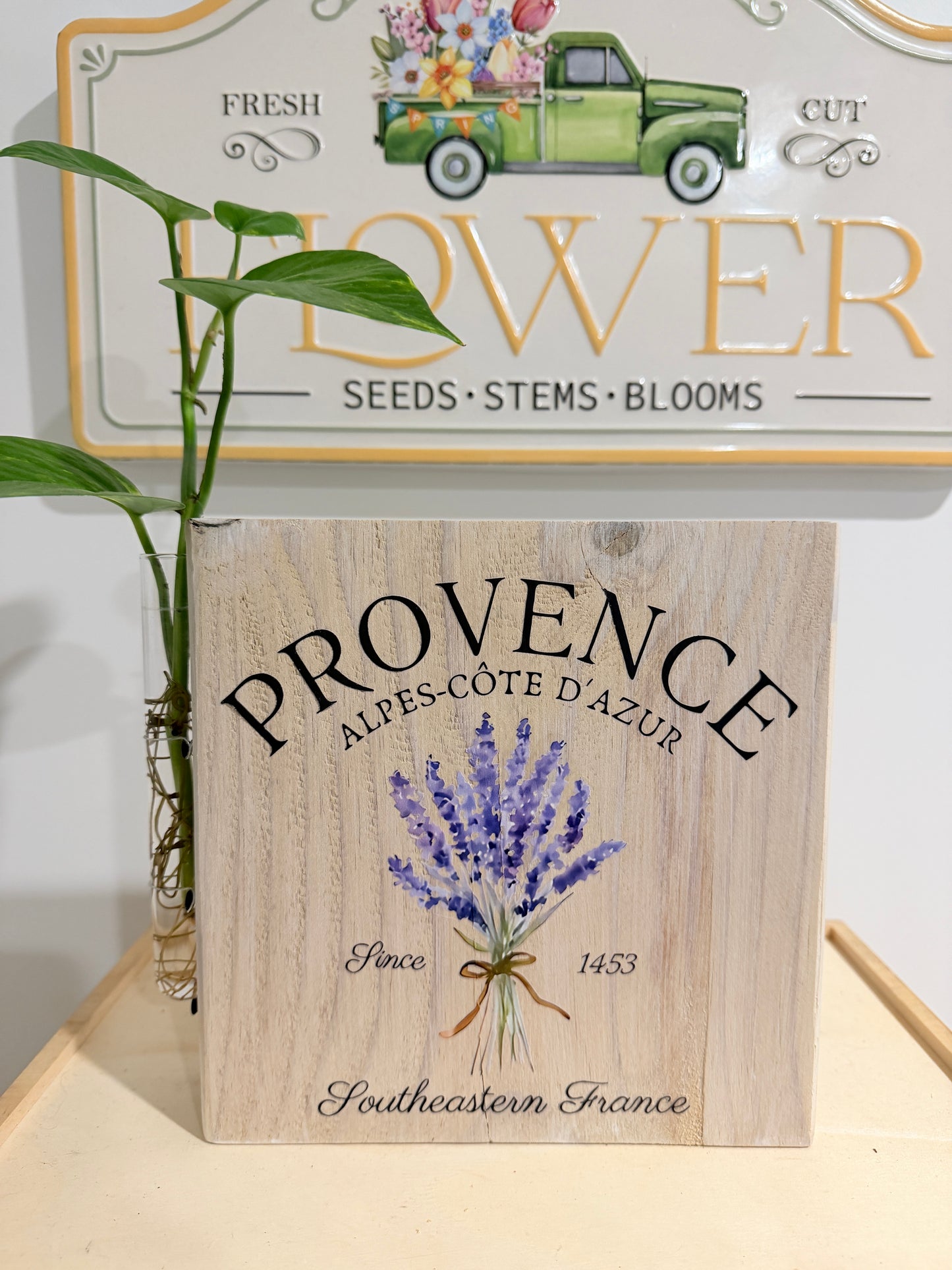 Provence with a lavender bouquet
